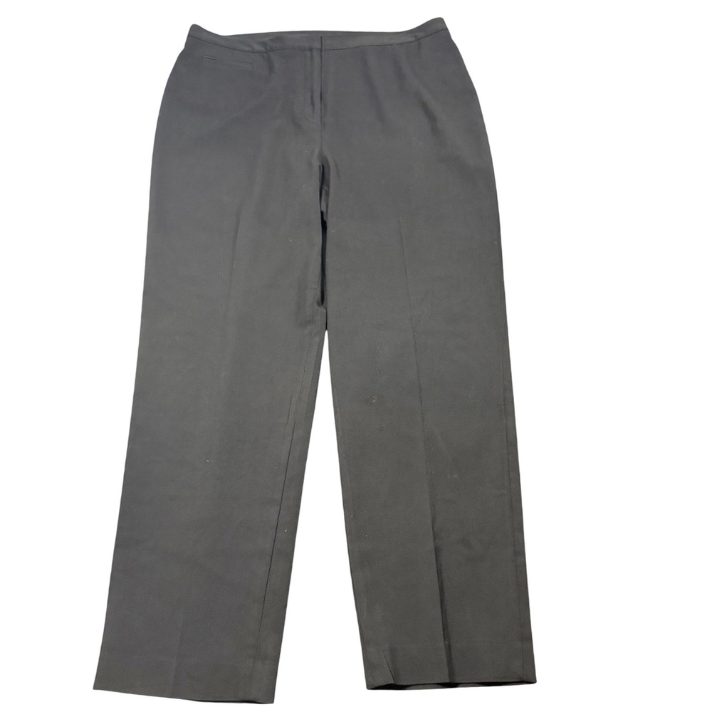 Lauren Ralph Lauren Dress Pants Womens Black Wool Blend Tailored Classic 18W